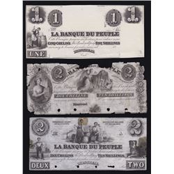 Banque du Peuple - Lot of 3 Proofs