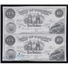 Image 1 : Bank of Toronto $10, 1880 Uncut Pair