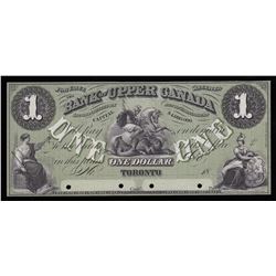 Bank of Upper Canada $1, 18_