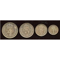 Great Britain. Elizabeth II 1952- Maundy Set.