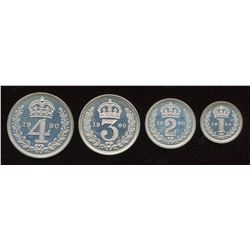 Great Britain. Elizabeth II 1952- Maundy Set.