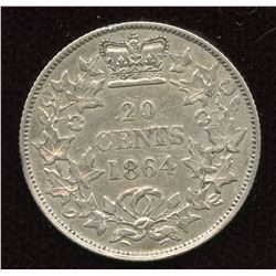 1864 New Brunswick Twenty Cents