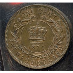 1876H Newfoundland One Cent