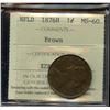 Image 2 : 1876H Newfoundland One Cent
