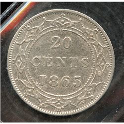 1865 Newfoundland Twenty Cents