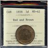 Image 2 : 1858 One Cent