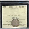 Image 2 : 1858 Ten Cents