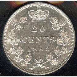 1858 Twenty Cents