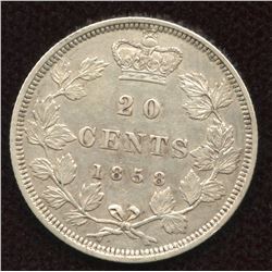 1858 Twenty Cents