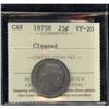 Image 2 : 1875H Twenty-Five Cents