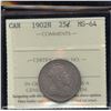 Image 2 : 1902H Twenty-Five Cents