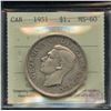 Image 2 : 1951 Silver Dollar