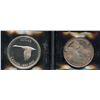 Image 2 : Silver Royal Visit Medallion, 1939 & Silver Dollar, 1967