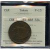 Image 2 : Br. 524. Bank of Montreal Sideview Halfpenny, 1839