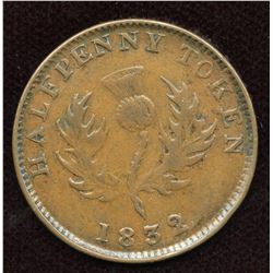 Nova Scotia, Counterfeit Halfpenny, Br. 871, Co 278.