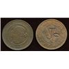 Image 2 : Counterstamps on Canadian Large Cents. Lot of 2
