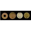 Image 1 : Lot of Four Breton listed Ontario Tokens.