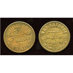 Ontario Tokens. Lot of 2