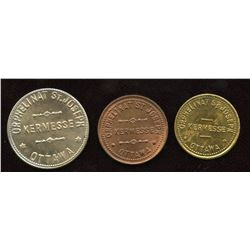 Ontario Tokens. Lot of 3