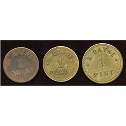 Ontario Tokens. Lot of 3