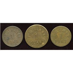 Ontario Tokens. Lot of 3