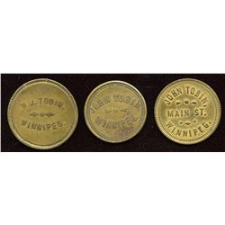 Manitoba Tokens. Lot of 3