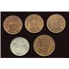 S.S. Heal Numismatist Cards. Lot of 5