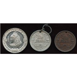 Royalty Medals. Lot of 3