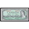Image 1 : Bank of Canada $1, 1954 Radar - One Digit
