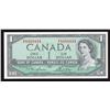 Image 1 : Bank of Canada $1, 1954 Radar - One Digit