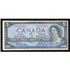 Image 1 : Bank of Canada $5, 1954 Radar - One Digit