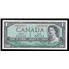 Image 1 : Bank of Canada $1, 1954 Radar - Two Digits