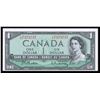 Image 1 : Bank of Canada $1, 1954 Radar - Two Digits