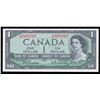 Image 1 : Bank of Canada $1, 1954 Radar - Two Digits