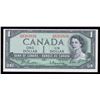 Image 1 : Bank of Canada $1, 1954 Radar - Two Digits