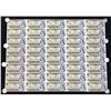 Image 1 : Uncut sheet of 40 1973 Bank of Canada $1.00 Notes, BFK Prefix, including 10 RADAR notes.