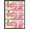 Image 2 : Bank of Canada $50, 1988 Radar - Lot of 3