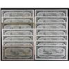 Image 2 : Bank of Canada $1, 1954 - Lot of 14 with Low Serial Number