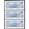 Image 2 : Bank of Canada $5, 1979 Low Serial Number Lot of 3