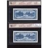 Image 2 : Bank of Canada $5, 1954 Ascending & Descending Serial Number Pair