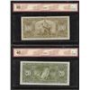 Image 2 : Bank of Canada $2, $20 & $100, 1937 BCS Graded Trio