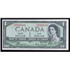 Image 1 : Bank of Canada $1, 1954 Devil's Face