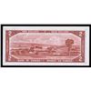 Image 2 : Bank of Canada $2, 1954 Devil's Face Transition Prefix