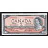 Image 1 : Bank of Canada $2, 1954 Devil's Face Transition Prefix