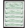 Image 2 : Bank of Canada $1, 1954 - Lot of 6 Consecutive Serial Number Replacement Notes