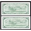 Image 2 : Bank of Canada $1, 1954 - Lot of 2 Replacement Notes