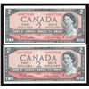 Image 1 : Bank of Canada $2, 1954 - Lot of 2 Replacements