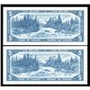 Image 2 : Bank of Canada $5, 1954 - Lot of 2 Replacements