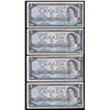 Image 1 : Bank of Canada $5, 1954 - Lot of 4 Consecutive Replacements