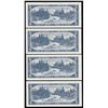 Image 2 : Bank of Canada $5, 1954 - Lot of 4 Consecutive Replacements